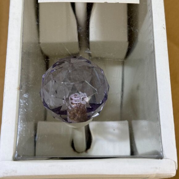 Pottery Barn Kids Hook Crochet Purple Crystal Design 2-Pack Towels Hat Nursery - Picture 4 of 5